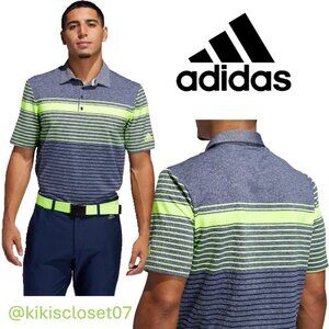 Adidas ultimate 365 Golf Polo - Solar Yellow/Collegiate Navy/ L